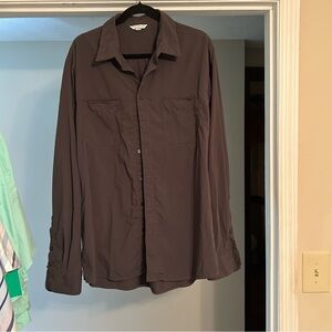 Clothing Arts XXL Men's Gray Button-Up Jacket/Shirt TRAVEL‎